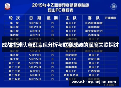 成都排球队意识表现分析与联赛成绩的深度关联探讨